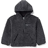 Amazon Essentials Boys and Toddlers' Half Zip Sherpa Hoodie Sweatshirt