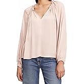 Velvet by Graham & Spencer Women's Noria Satin Viscose Blouse