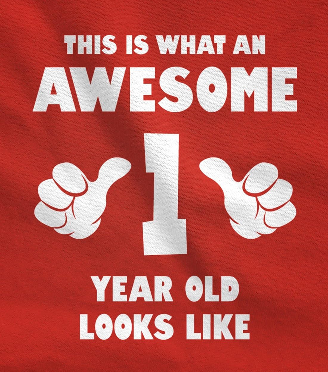 This is What an Awesome One Year Old Looks Like Funny Baby Jersey Bodysuit: Clothing