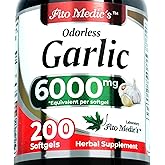 FITO MEDIC'S Garlic Pills | Garlic Supplements | 200 Softgels.