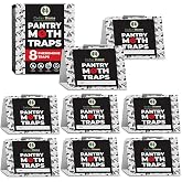 Cedar Hyde Pantry Moth Traps 8-Pack with Pheromones | Long Lasting, Safe, Non-Toxic &amp; No Insecticides | Sticky Glue Pheromone Trap for Kitchen Pantry Moths | U.S.A. Seller