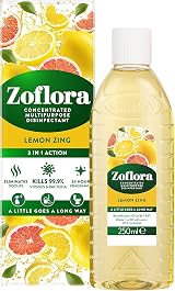 Zoflora Lemon Zing 6pc 250ml Antibacterial Disinfectant Cleaner