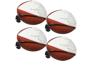 Threan Football Wall Mount Holder Football Room Decor Basketball Holder Display Stand Wall Mounted Ball Storage Rack for Man Sports Soccer Volleyball Rugby, Metal