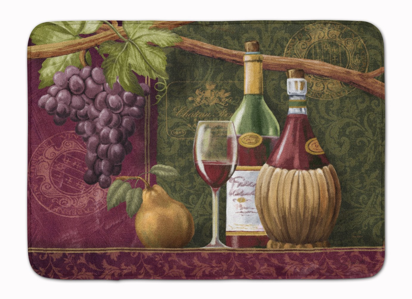 Caroline's Treasures Wine Chateau Roma Floor Mat, Multicolor, 19" x 27"