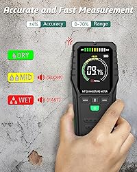 Pinless Moisture Meter for Wood, Floor, Concrete