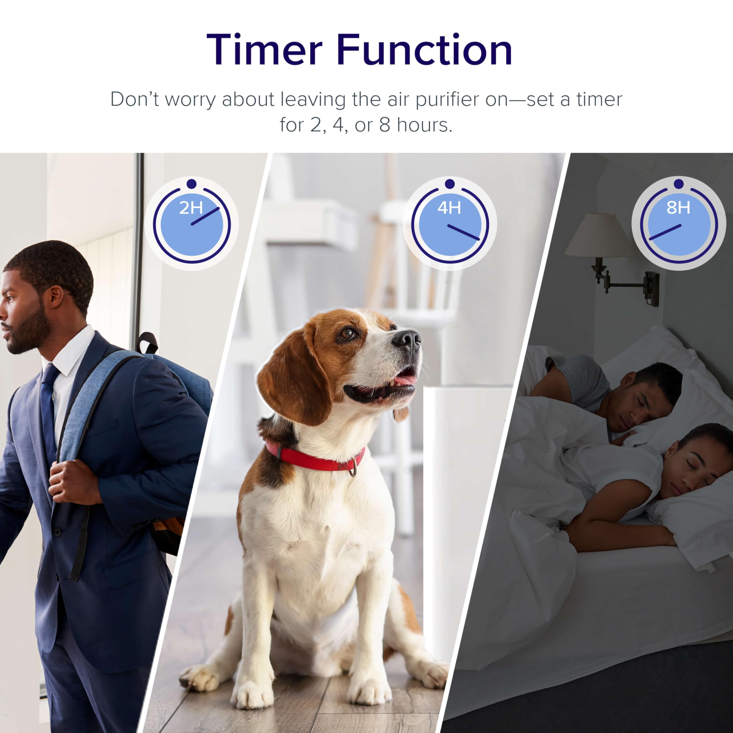 LEVOIT Air Purifiers for Home Large Room, Main Filter Cleaner with Washable Filter for Allergies, Smoke, Dust, Pollen, Quiet Odor Eliminators for Bedroom, Pet Hair Remover, Vital 100, White - Image 5