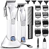 Fagaci Professional Hair Clippers for Men Set Turbo Power with Precise Cutting, Barber Clippers for Hair Cutting, Cordless Hair Clippers and Trimmers Set, Maquina de Cortar Cabello, Haircut Barber Kit