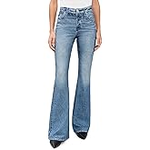 rag & bone Women's Miramar Ponte Dahlia Full Length Jeans