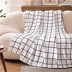 Bertte Fleece Throw Blanket Super Soft Cozy Warm