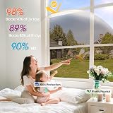 Lifetree One Way Clear Window Film Privacy Brown 60x200cm view 3