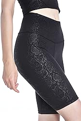 DOP DOVPOD Women's Yoga Shorts Shiny High Waist