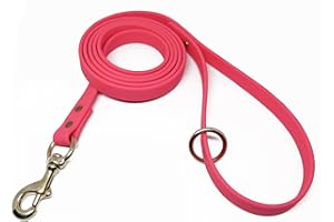 JIM HODGES DOG TRAINING Gummy Dog Leash, Biothane, Dog Training Leash, Made in The USA, 4 Feet, Various Sizes & Colors (3/4, Pink)