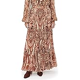 Hemant and Nandita Women's Tiered Maxi Skirt