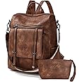 OPAGE Backpack Purse for Women Leather Backpack Purse Travel Backpack Fashion Designer Ladies Shoulder Bags With Wristlets,14-in Height