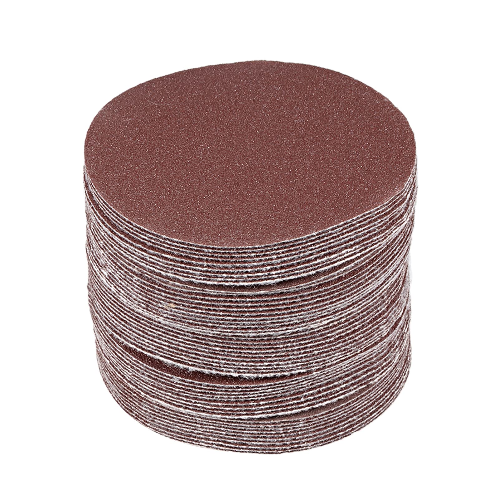 Kozelo 50 Pcs Sanding Discs Hook and Loop Backing - [3 Inch x 120 Grits] Aluminum Oxide Sandpapers for Orbital Sander Round Sanding Papers