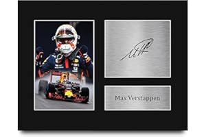 HWC Trading Max Verstappen Formula 1 Gifts Printed Signed Autograph Picture for F1 Formula 1 Racing Fans - US Letter Size