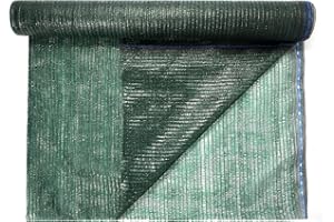 WindscreenSupplyCo] 40% 6' x 100 FT Eyelets Shade Cloth Roll Sunblock Shade UV Resistant Net for Garden Greenhouse Flower Plant Patio Kennel, Green - PS6140GRNX1