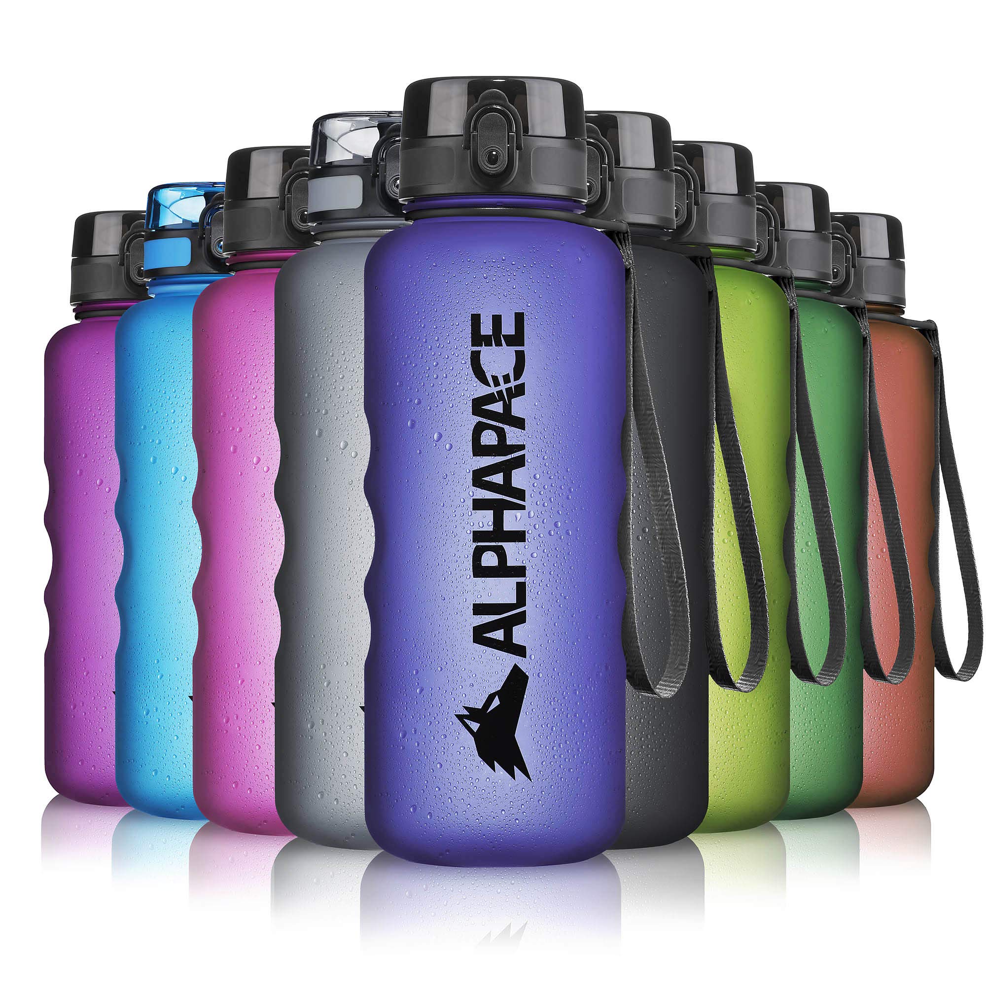 ALPHAPACE Water Bottle, Leak Proof 1500ml Drinks Bottle, BPA Free Bottle for Sports, Cycling & Outdoor Activities, Sports Bottle with Fruit Infuser, Dark Blue