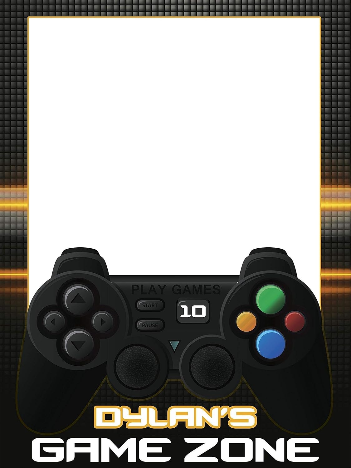 Personalized Photo Size Controller Video Handmade Matrix Custom UP Prop DIY Game Photo 36x24, Game Booth Photo  ... - Party Level Frame, Supply Zone 48x36;