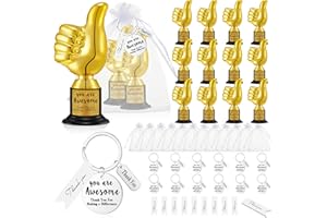 Highergo 12 Set Employee Appreciation Gifts Bulk Award and Trophies Plastic Mini Trophy Award for Coworker Thank You Gifts Trophy Set for Kids and Adults Reward