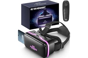 FEEBZ 3D VR Headset for Kids 2.0 + Android Remote - for iPhone & Android Phones | with 3D VR Videos & Apps Links | Virtual Reality Goggles Set for Beginners