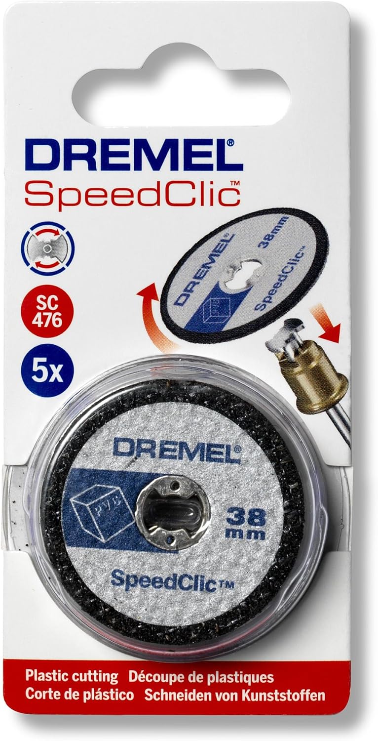 Dremel SC476 SpeedClic Cutting Wheels Multi Pack, Rotary Tool Accessory Kit of 5 Cutting Discs - Image 3