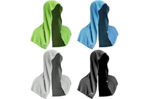 Sukeen Cooling Hoodie Towel, Absorbent Quick-Drying Cooling Towels for Neck and Face, UV Sun Protection Cooling Neck Wraps Sport Head Towel for Workout Running Cooling Towel Hot Weather