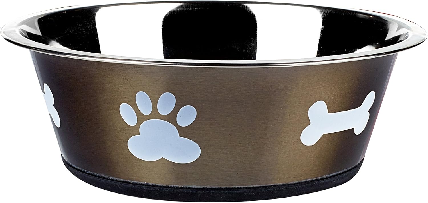 Classic Pet Products Classic Posh Paws Dish, 2500 ml, Graphite, 2500ml