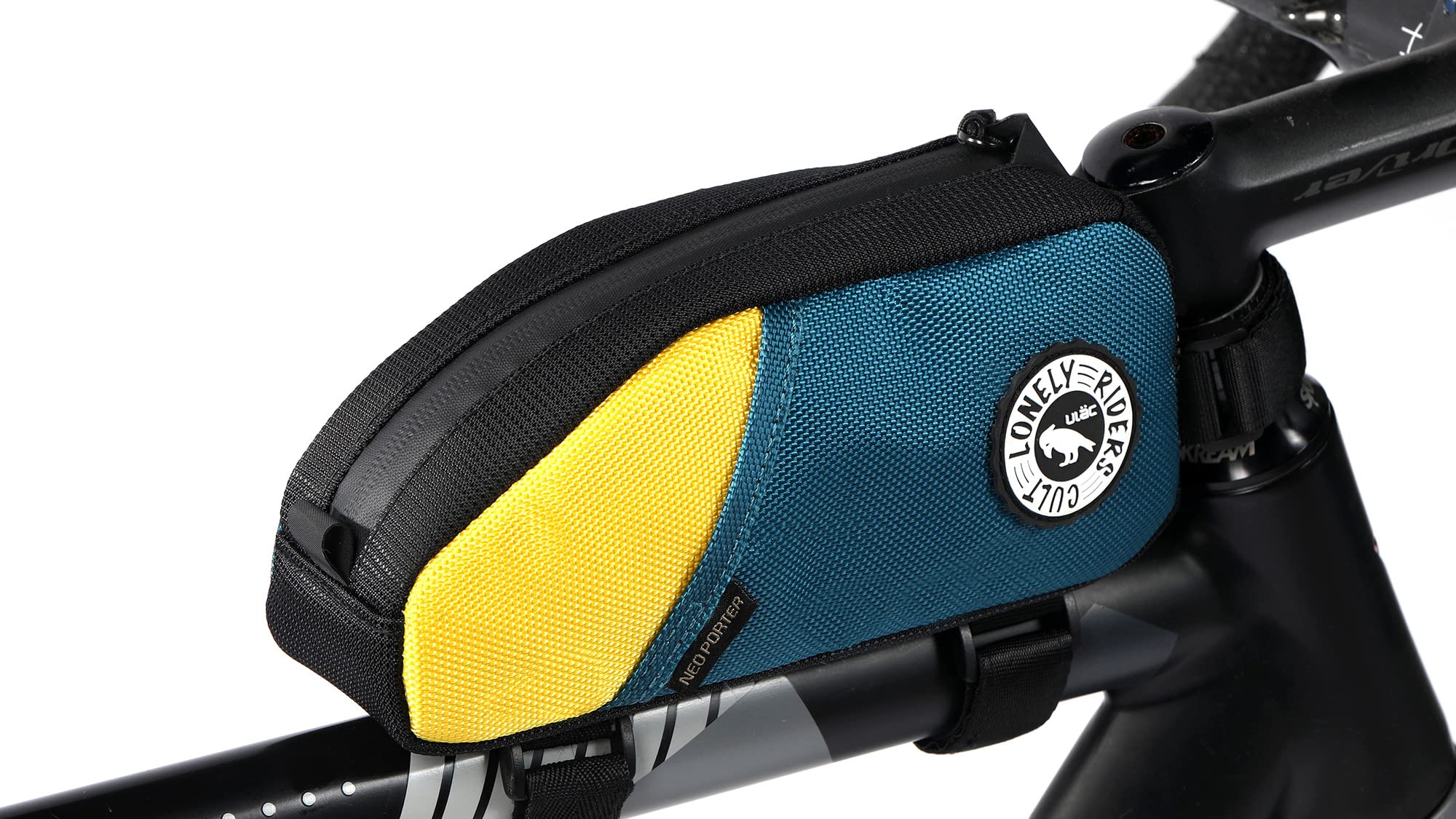 ULAC NOMADPAK: TREKKING Top Tube Bag (Teal-Yellow, 1.2L) — image 1