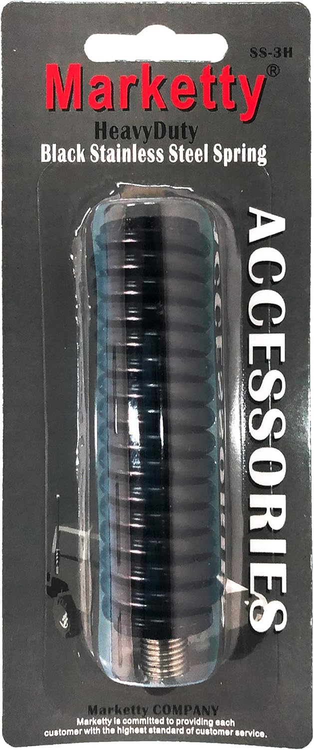Marketty Black SS-3H Heavy Duty Stainless Steel Antenna Spring: GPS & Navigation