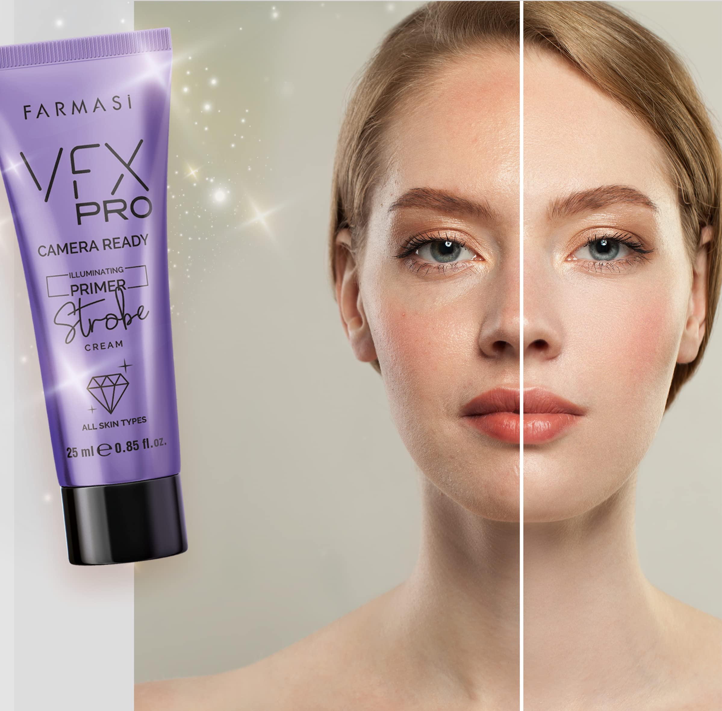 FARMASI VFX Pro Camera Ready Primer Makeup, Smoothing Face Primer, Evens the Appearance of Skin