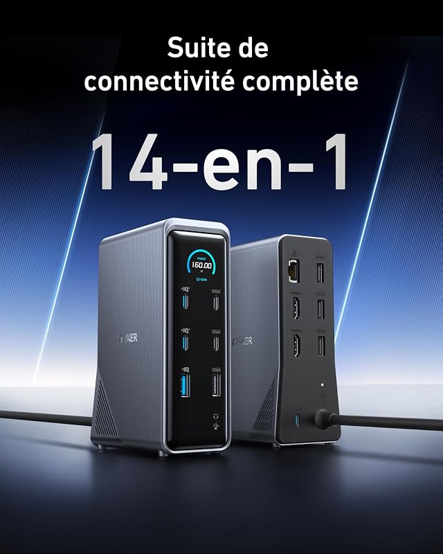 Prime Station d'accueil 160W 14 Ports