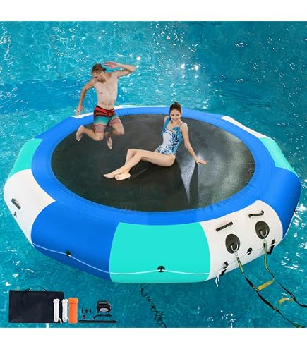 thumbnail image 2 of 10FT Inflatable Floating Dock With 8FT Mesh Center – Water Platform For Lake Or Pool 2 of 2