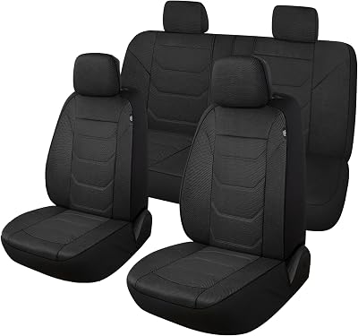 Pariiaotin 3D air mesh washable breathable car seat covers full set