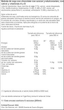 Vivesoy - Bebida de Soja sabor Chocolate - 1 L