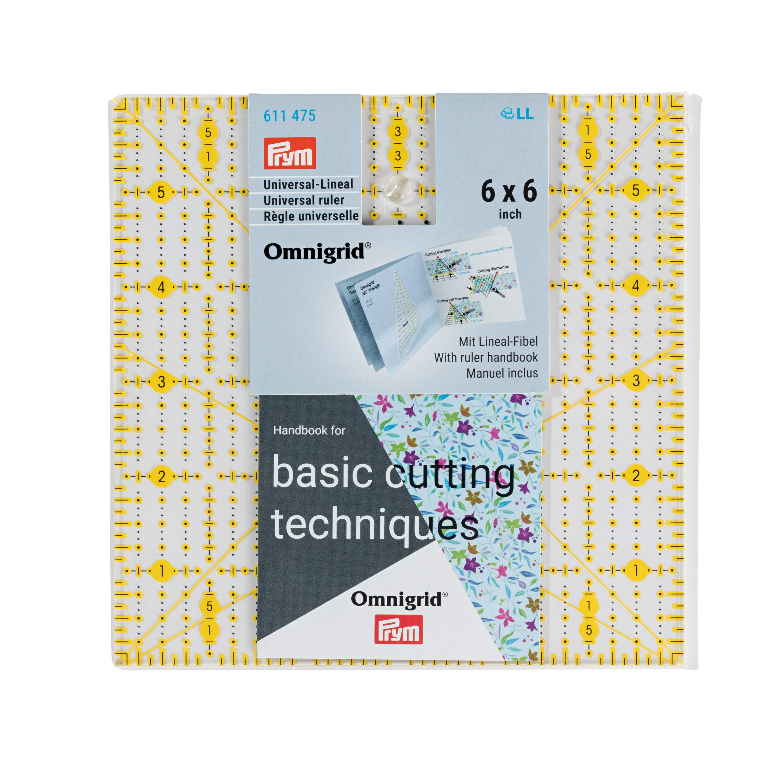 Prym - Prym Omnigrid (6 x 6inch) Universal Ruler - 1 Unit