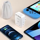 Aodeng UK to Australia 6-IN-1 Plug Adapter 2 USB Type I Shaver UK NZ AU view 8