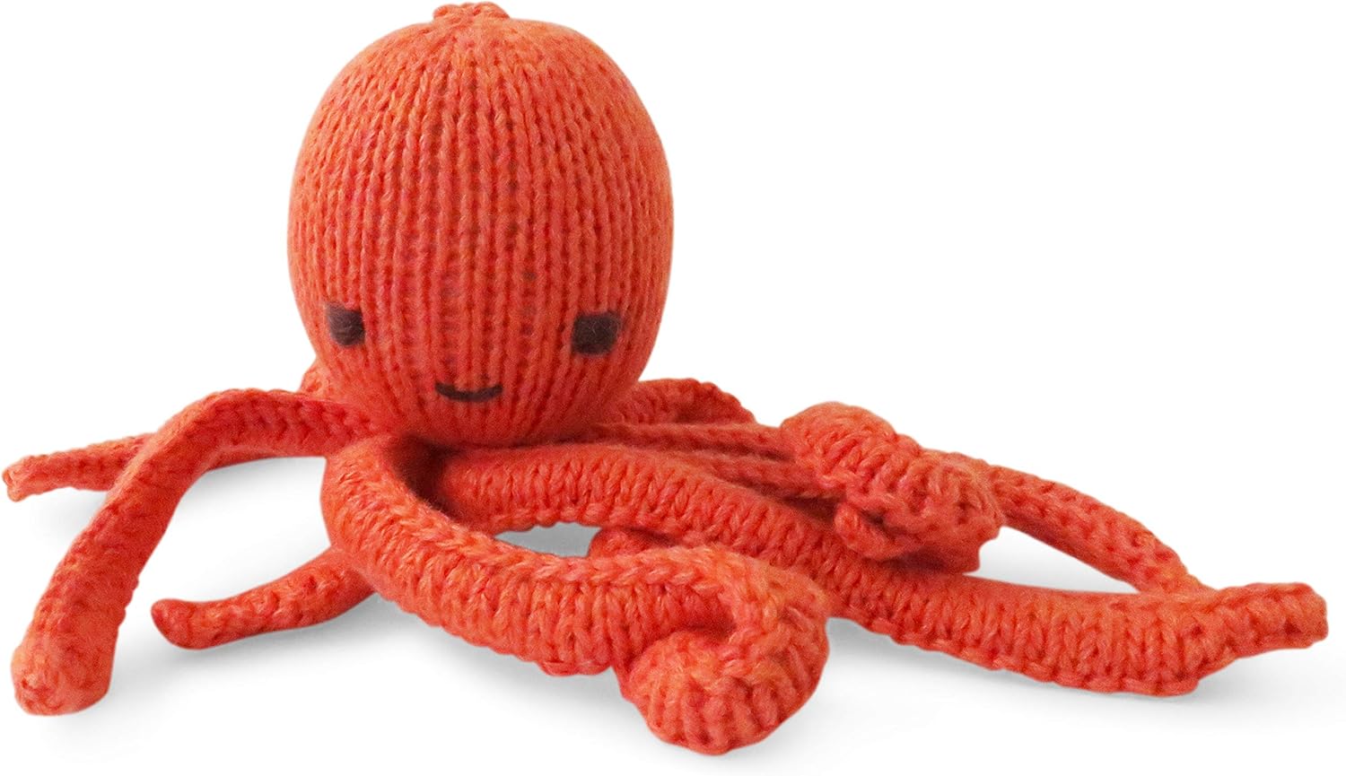 Octopus Soft Toy made from Organic Cotton (Orange) Amazon.co.uk Toys & Games