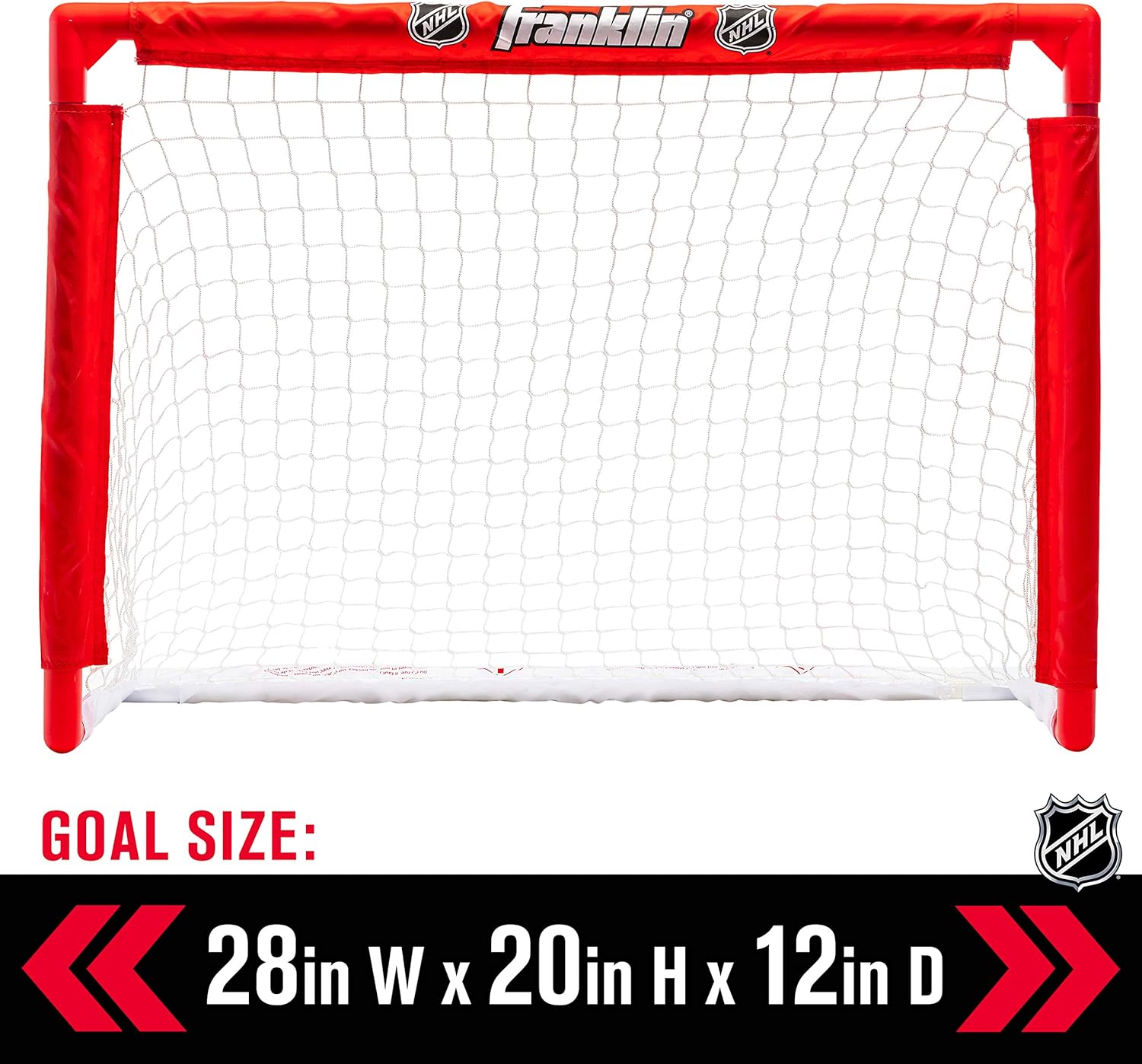 Franklin Sports Mini Hockey Rink Set - Half Rink Knee Hockey Goal, Mini Sticks, and Ball Set - Indoor Mini Hockey Rink - Official NHL Licensed : Sports & Outdoors