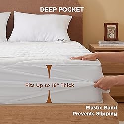 Bedsure Heated Mattress Pad King - Bed Warmer with