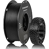 TINMORRY TPU Filament 1.75mm, TPU 95A Flexible 3D Printer Filament with Glossy Finish, Suitable for Most FDM 3D Printers, 1kg Spool (2.2 lbs), Black