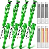 Hiboom 4 Pack Carpenter Pencils Set with 24