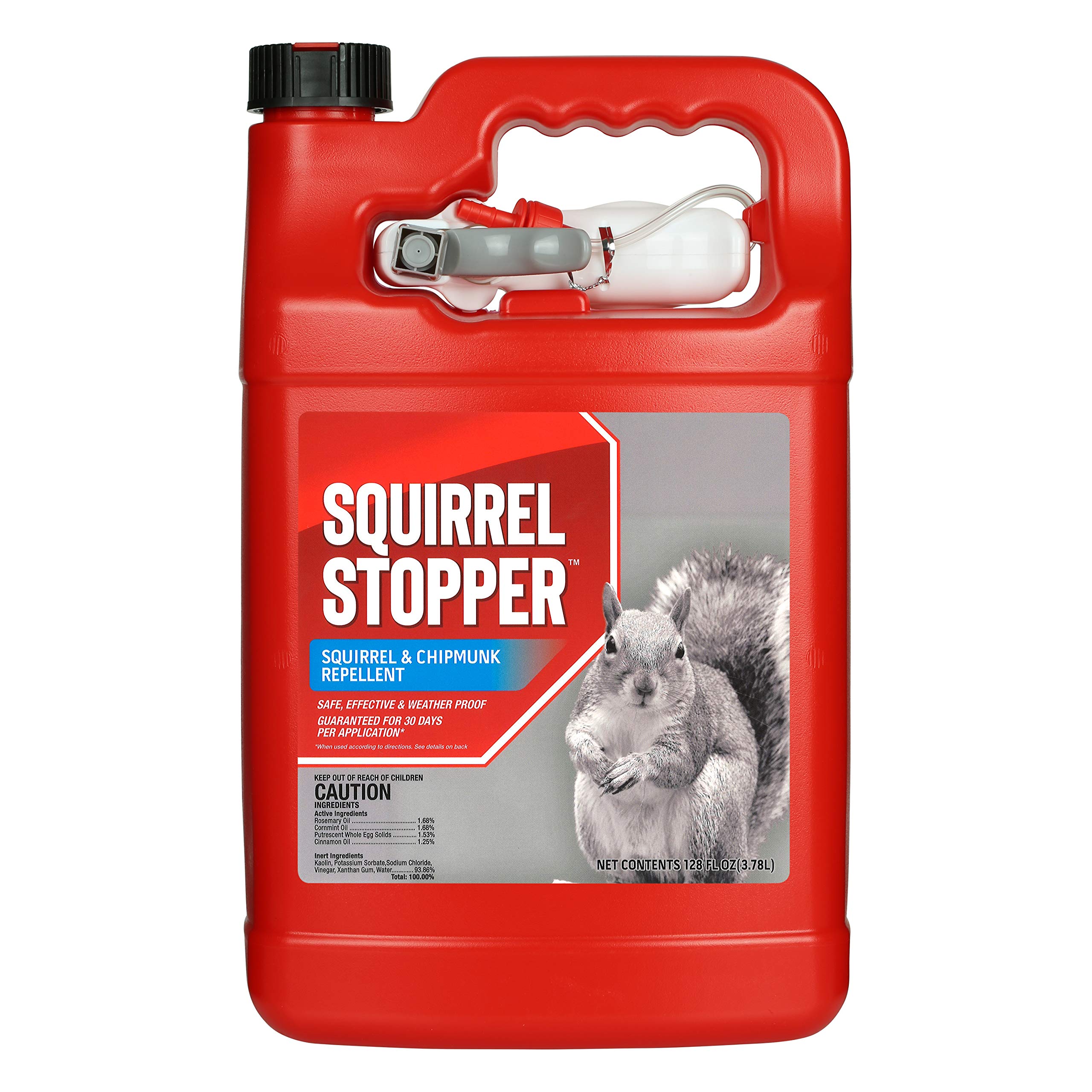 Photo 1 of Squirrel Stopper, Liquid Animal Stopper Repellent, All Natural, Effective All Year Round, Safe for People and Pets, No Harsh Chemicals, Ready to Use, Squirrel Repellent - 1 Gallon
