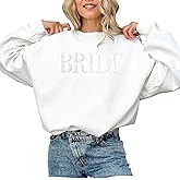 NICHEBEE Bride Sweatshirt - Engagement Gift - Bride Sweatshirts For Women - Bride Crewneck Sweatshirt - Wedding Gift