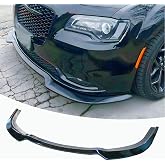 NEESPOC Front Lip Splitter Spoiler for Chrysler 300 2015-2023 Accessories | (for 300C, 300S, Limited, Touring) Glossy Black, PP Material, Nice Clean Look Mods, Aggresive Look, Easy Intallation