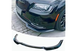 NEESPOC Front Bumper Lip Splitter Spoiler Fit for Chrysler 300 C/S/Limited/Touring 2015-2023 Gloss Black 3pcs Accessories Air Chin Body Kit