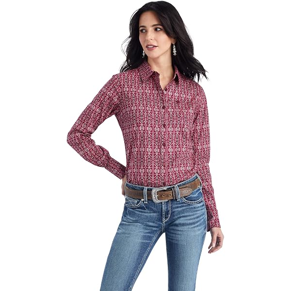 Ariat R.E.A.L. Billie Jean Ladies Shirt - Willa Plaid Floral