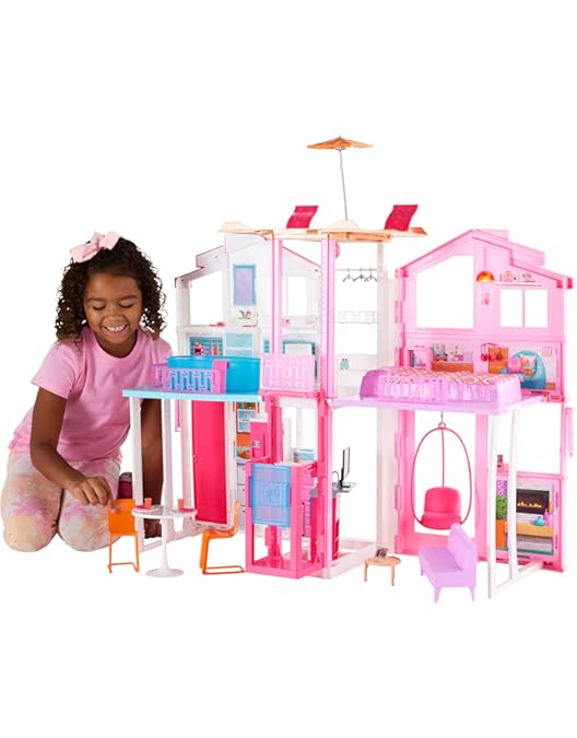 Meubles de maison de poupée - MATTEL JEUX - Barbie Chambre Magique 2 en