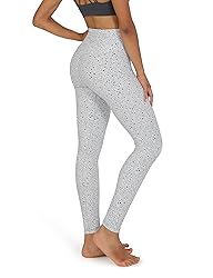ODODOS Women's Cross Waist Pattern Yoga Leggings