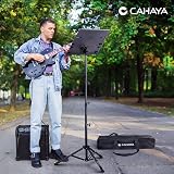 CAHAYA Foldable Music Stand 170cm Height Matte Black with Bag view 8